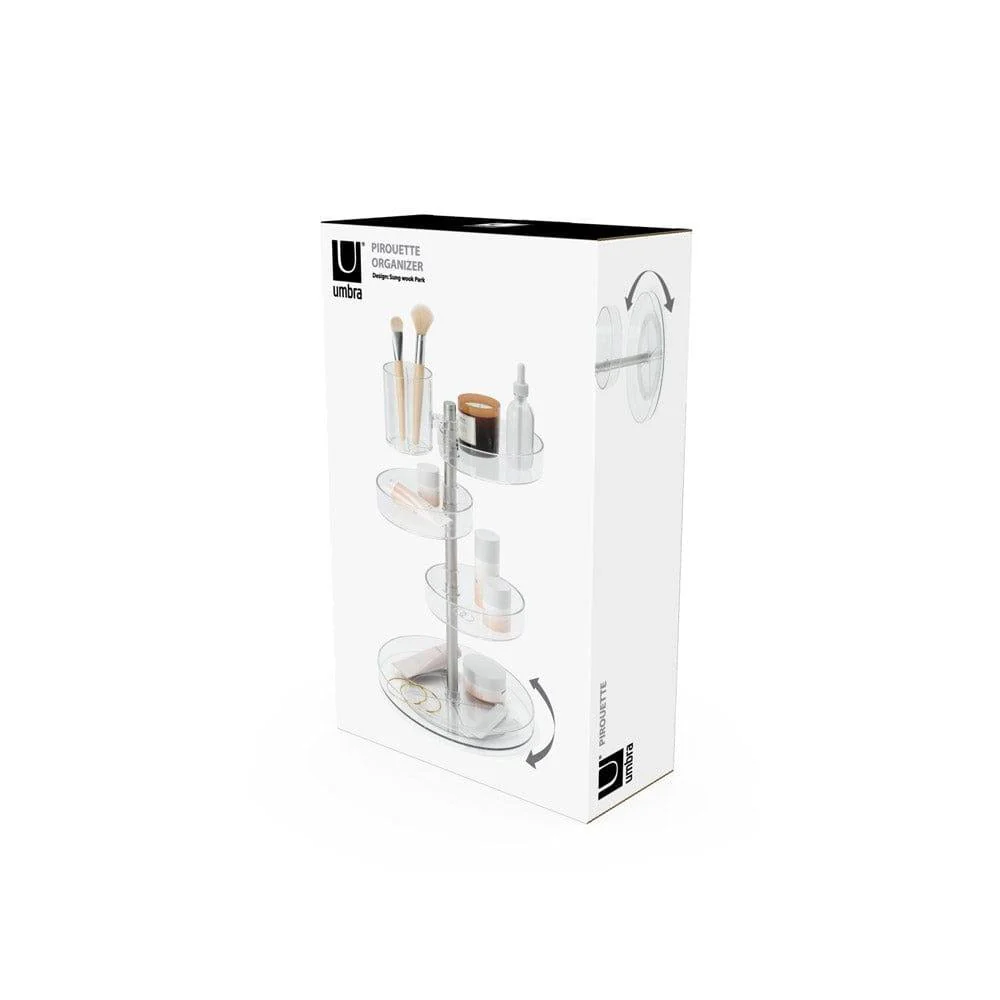 Pirouette Cosmetics Organiser - Clear Nickel - Image 10