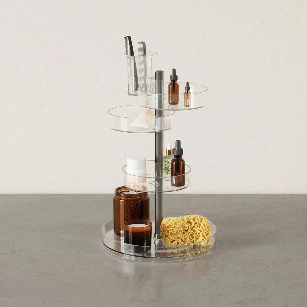 Pirouette Cosmetics Organiser - Clear Nickel - Image 11