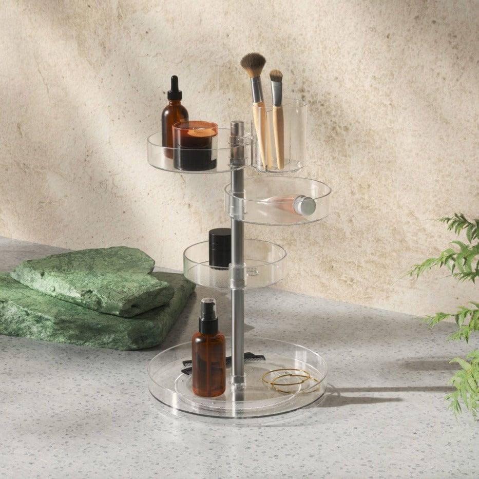 Pirouette Cosmetics Organiser - Clear Nickel - Image 3