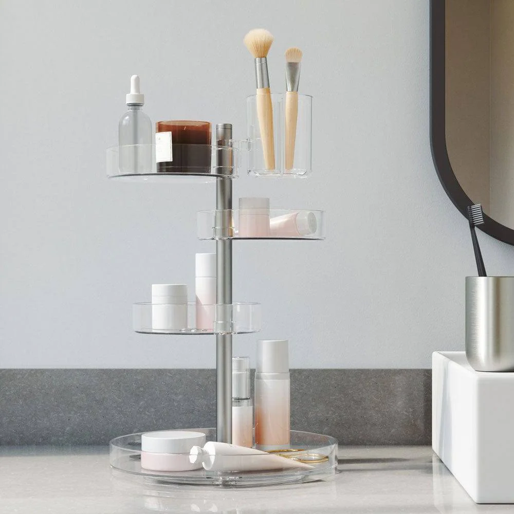 Pirouette Cosmetics Organiser - Clear Nickel - Image 4