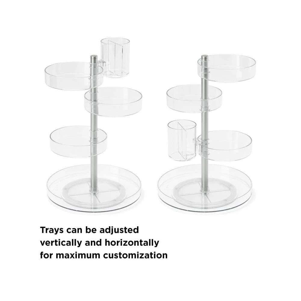 Pirouette Cosmetics Organiser - Clear Nickel - Image 7