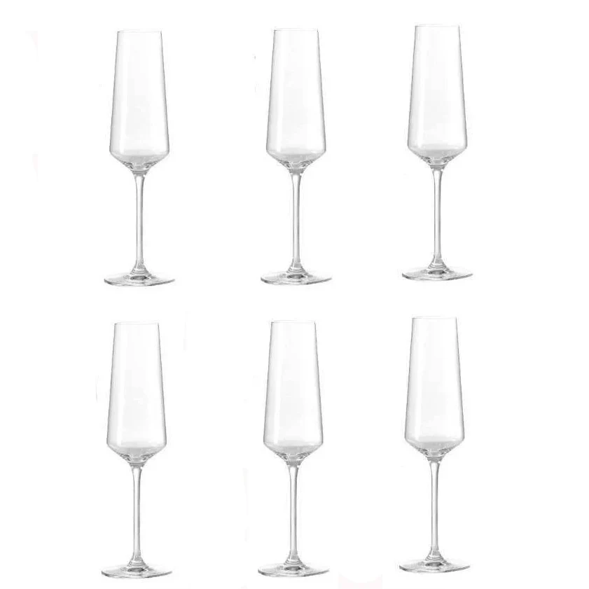 Puccini Champagne Glasses 280ml, Set of 6 - Image 3