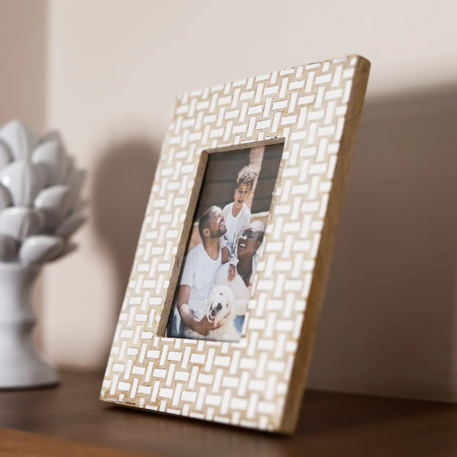 Relief Wooden Photo Frame Medium - Birch - Image 6