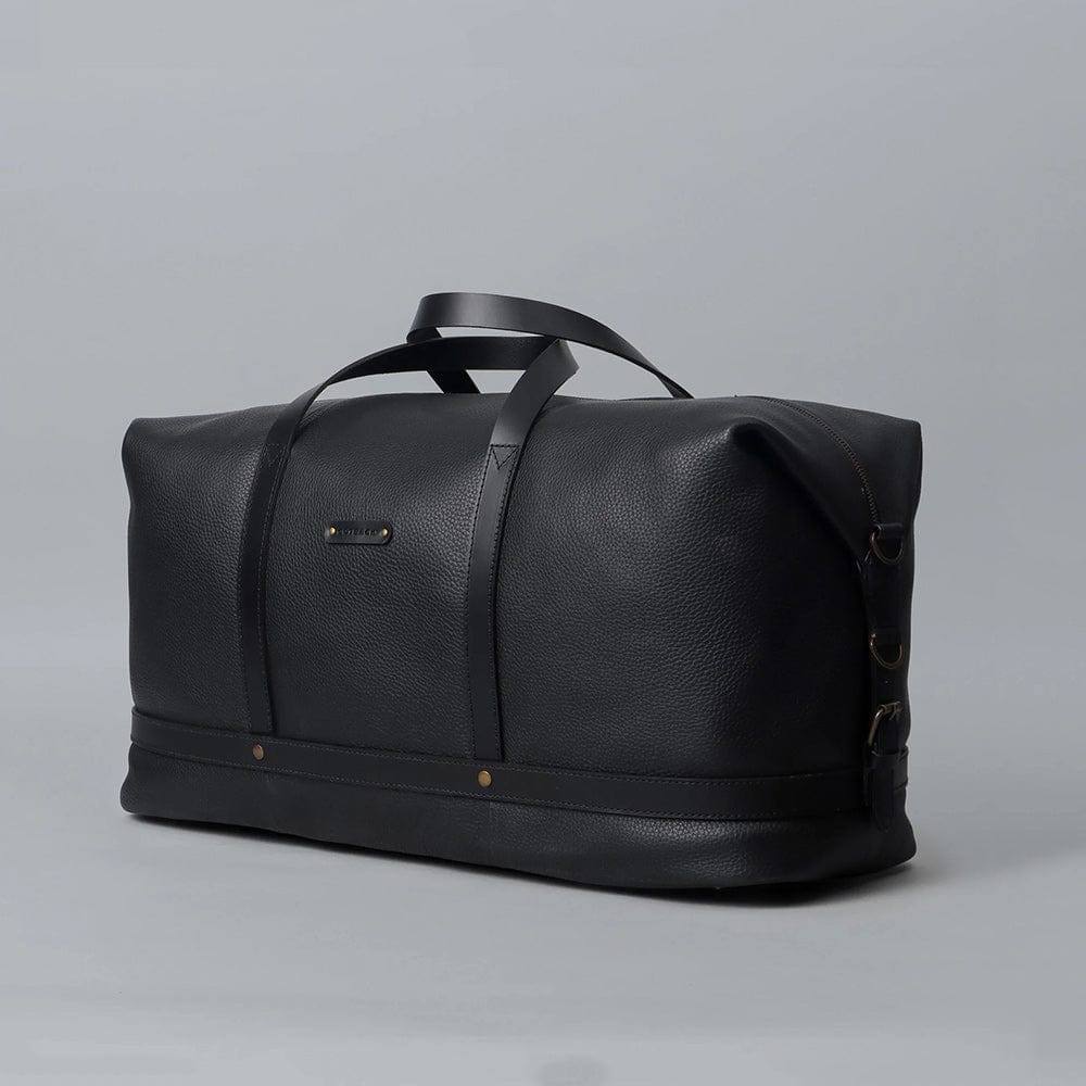 Runway Leather Travel Bag - Black - Image 4