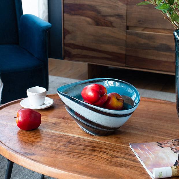 Sandstorm Decorative Bowl Large - Blue Grey - Image 6