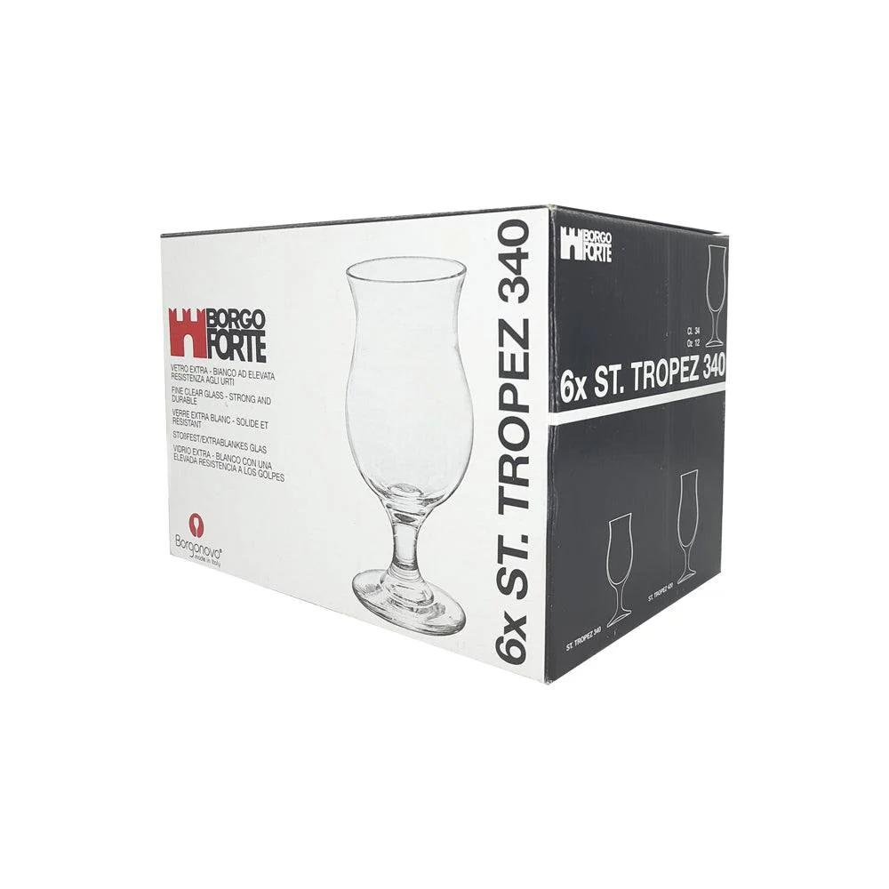 St. Tropez Beer Glasses 340ml, Set of 6 - Image 4