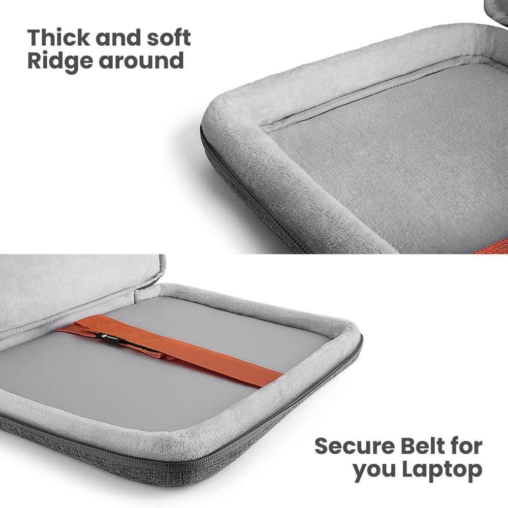 Defender A22 Zipper Briefcase - Grey 13 to 13.5 Inch - Image 4