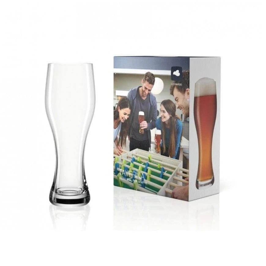 Taverna Beer Glasses 500ml, Set of 2 - Image 4