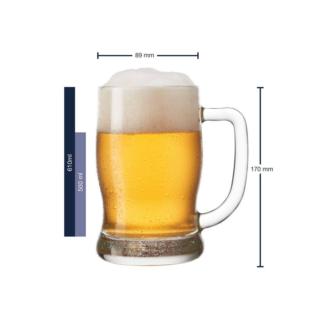 Taverna Beer Mugs 500ml, Set of 2 - Image 6