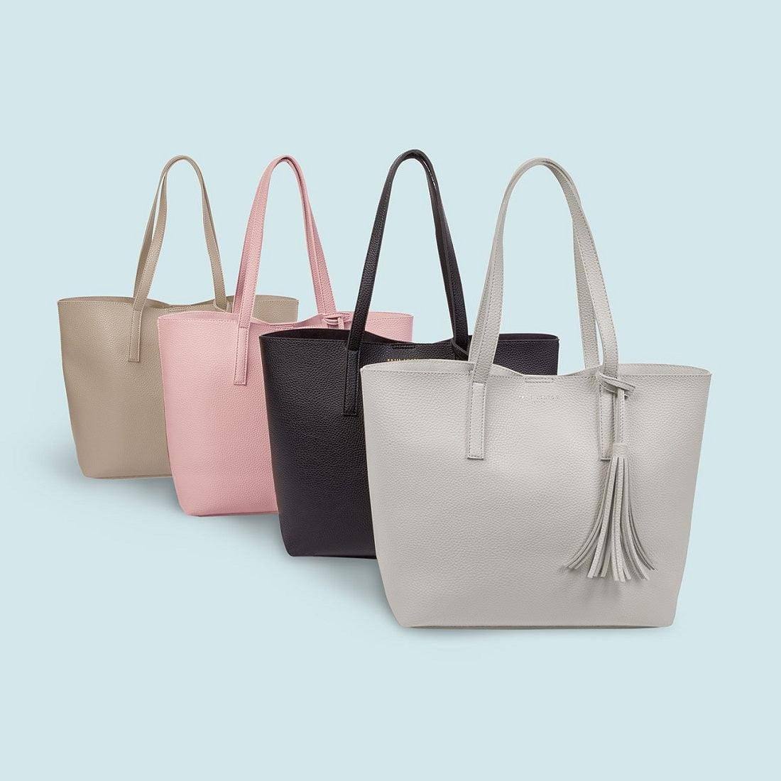 Tavi Tassel Tote Bag - Grey - Image 4