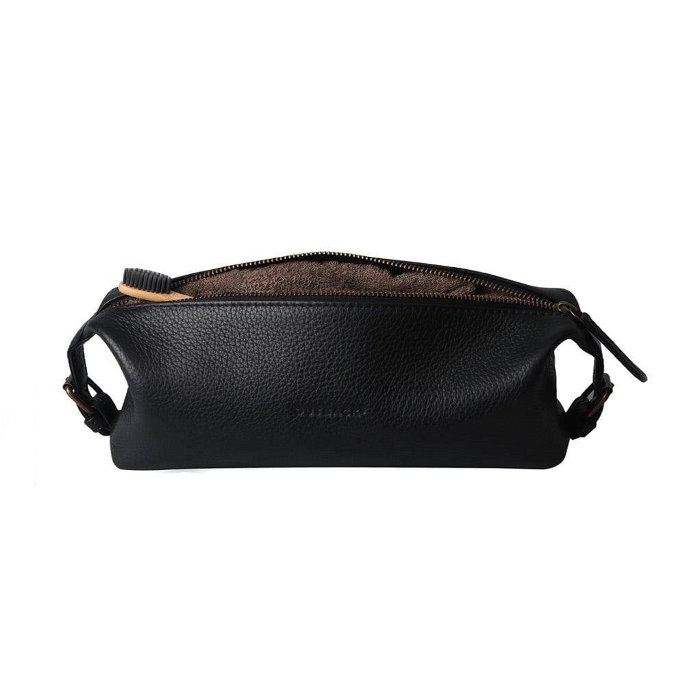 Tokyo Leather Toilet Bag - Black - Image 3