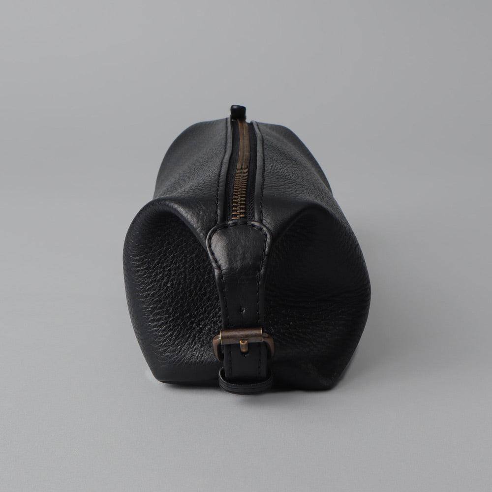 Tokyo Leather Toilet Bag - Black - Image 7