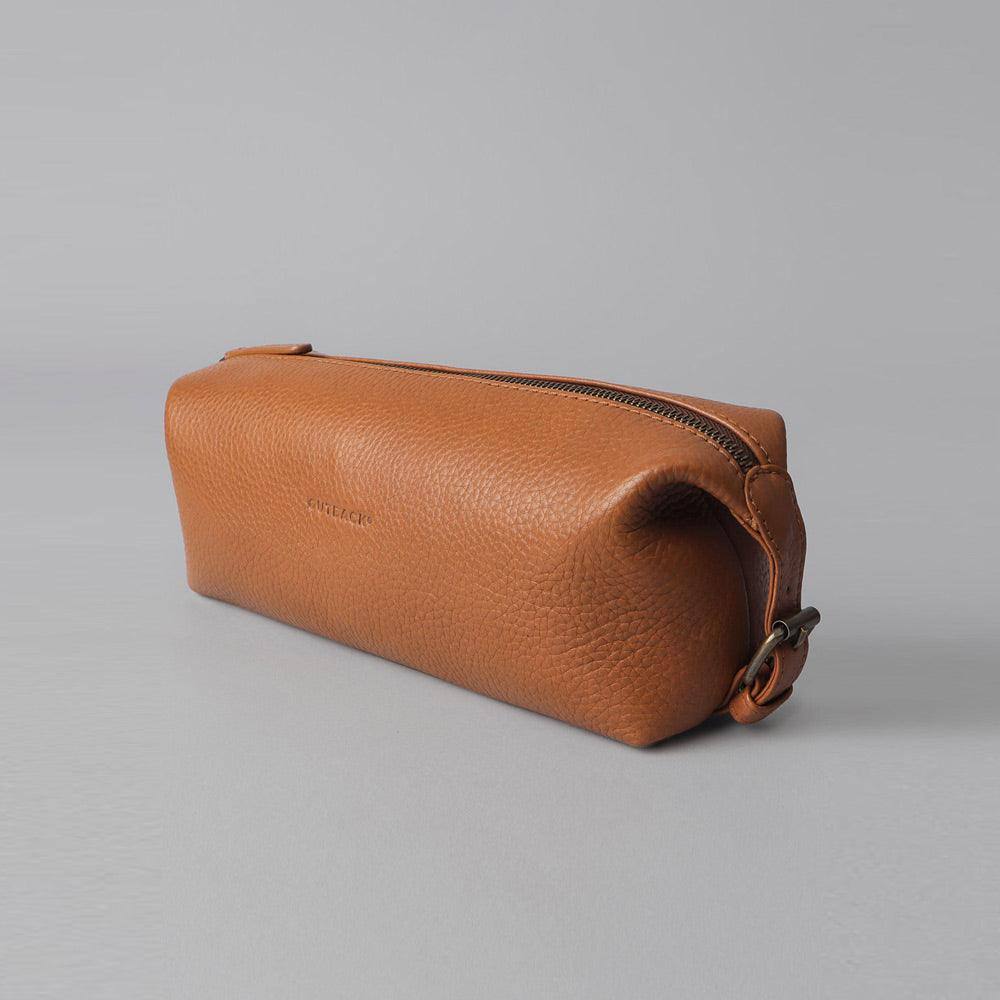 Tokyo Leather Toilet Bag - Tan - Image 4