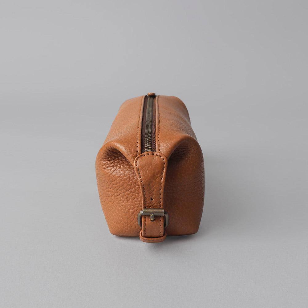 Tokyo Leather Toilet Bag - Tan - Image 7