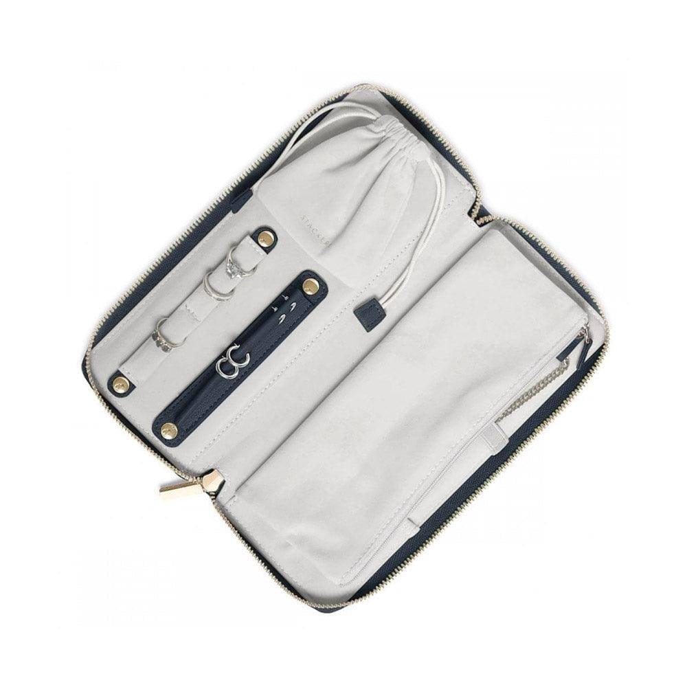 Travel Jewellery Roll Medium - Navy Blue - Image 5