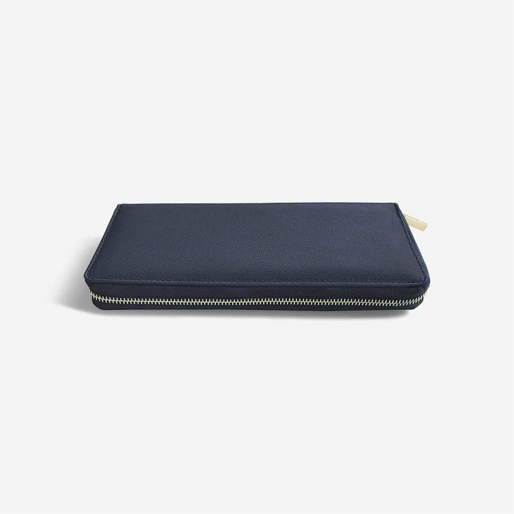 Travel Jewellery Roll Medium - Navy Blue - Image 6