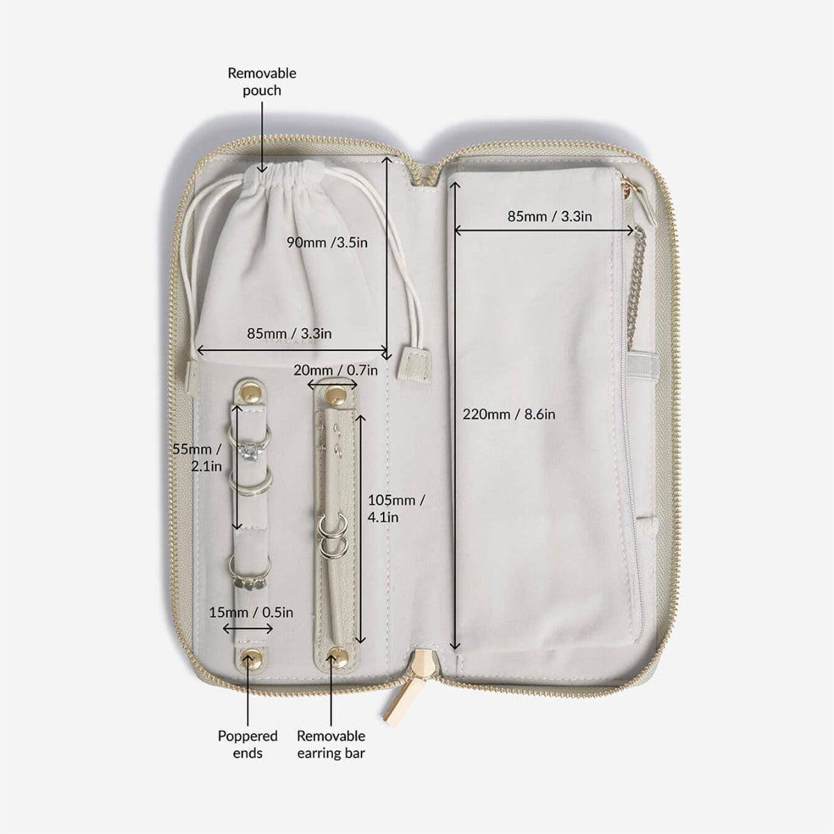 Travel Jewellery Roll Medium - Oatmeal - Image 8