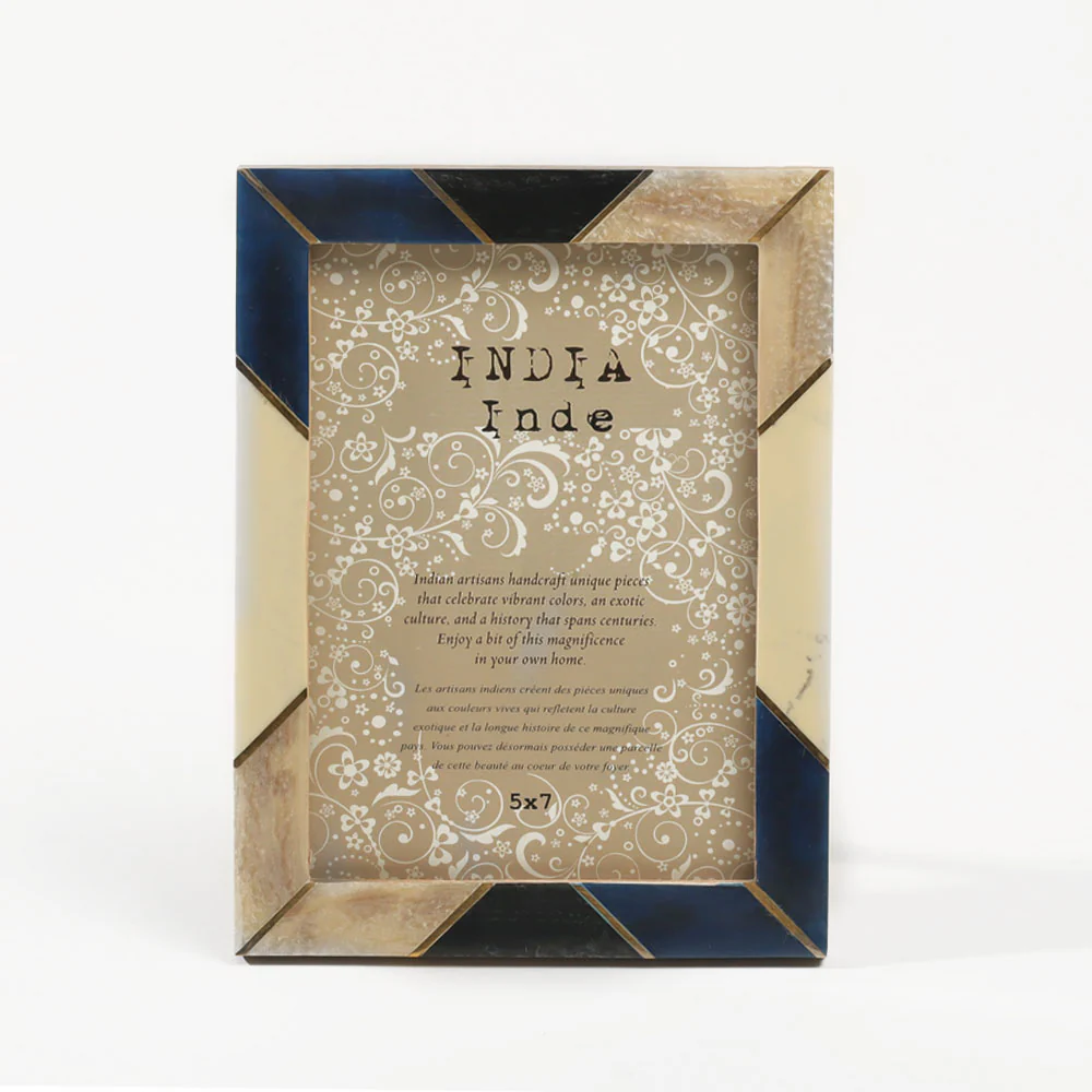 Troy Resin Photo Frame Large - Blue Beige - Image 5