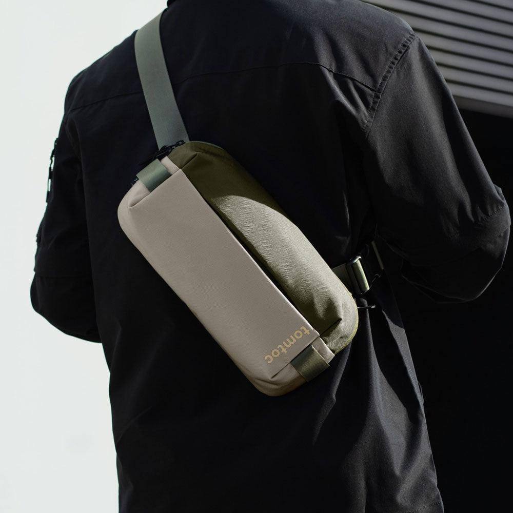 Urban Sling Bag - Olive Green - Image 3