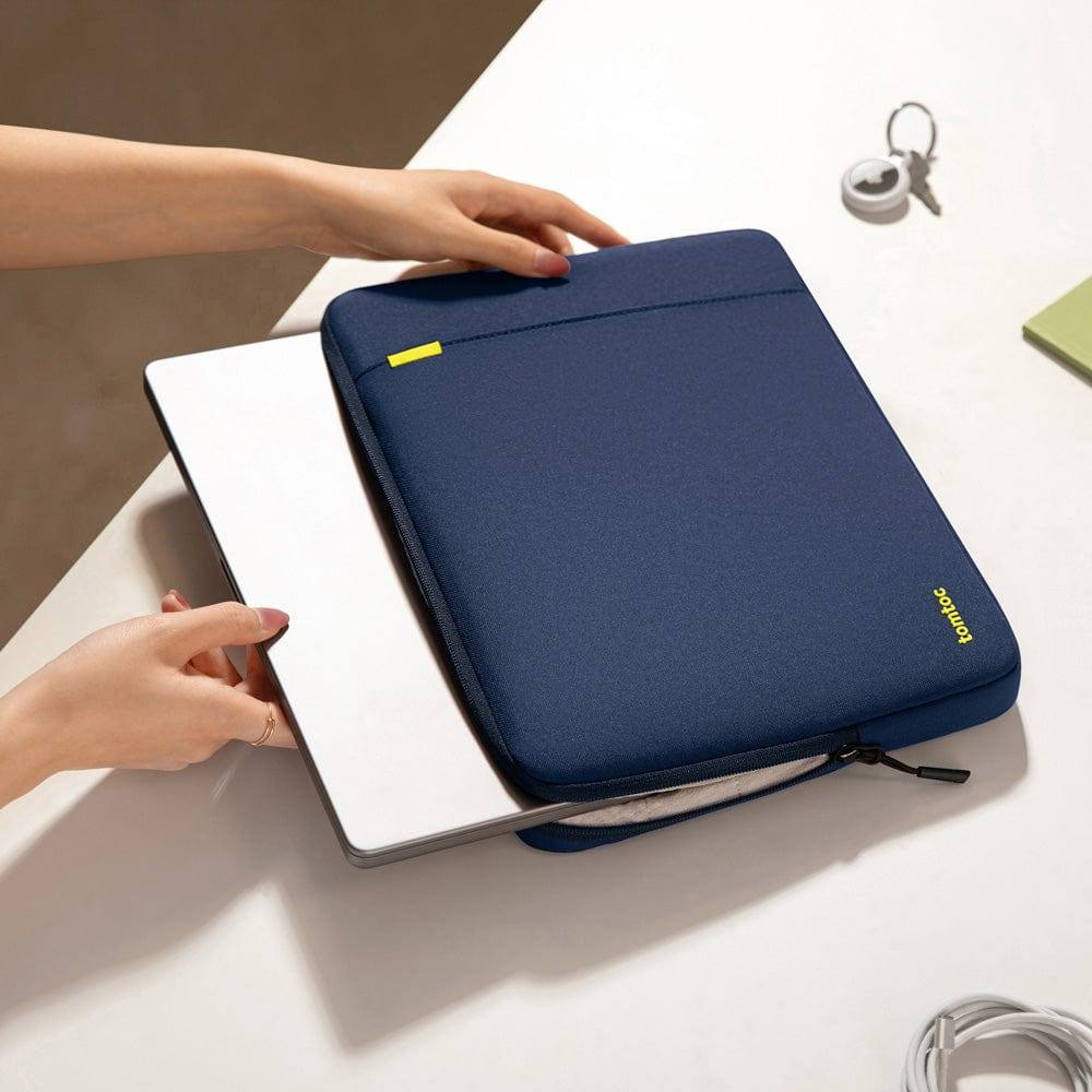 Defender A13 Laptop Sleeve & Pouch - Navy Blue 13 to 14 Inch - Image 4