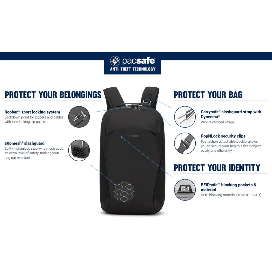 Vibe 20L Anti-Theft Backpack - Slate - Image 5