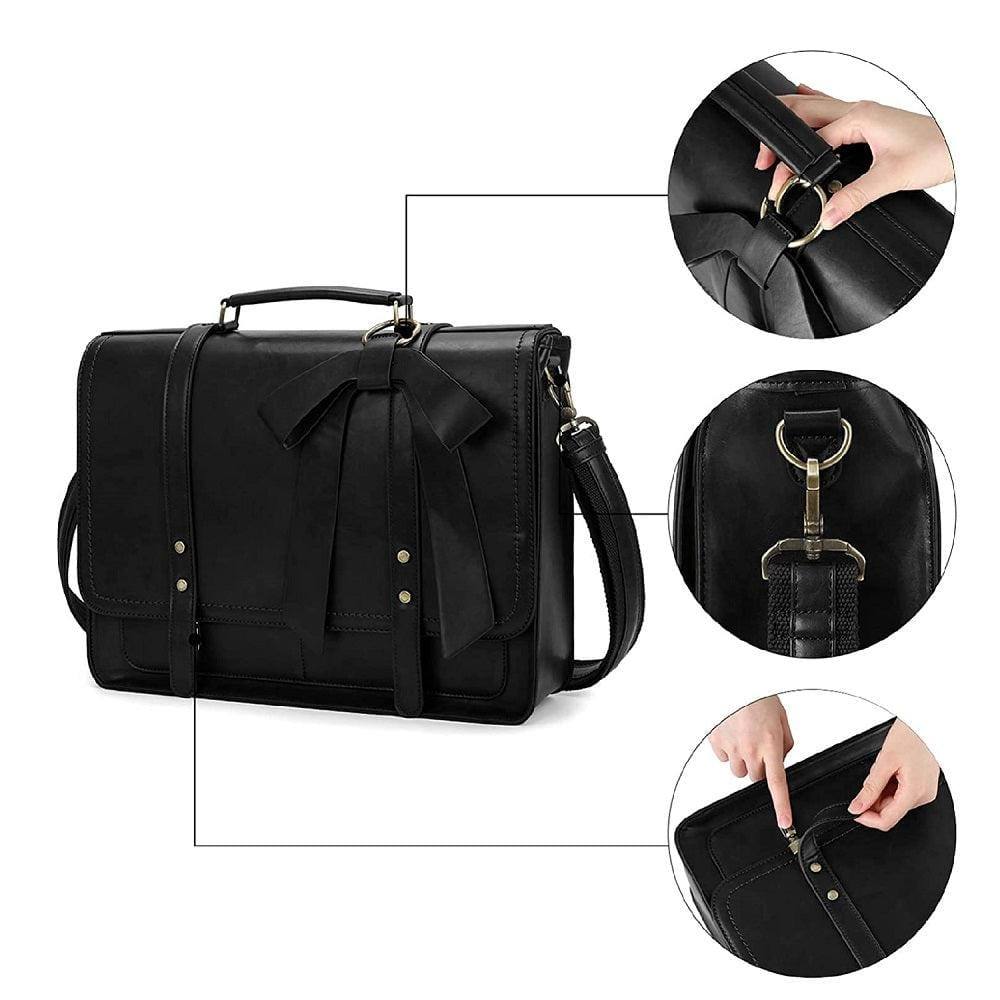 Vintage Bow Briefcase - Black - Image 10