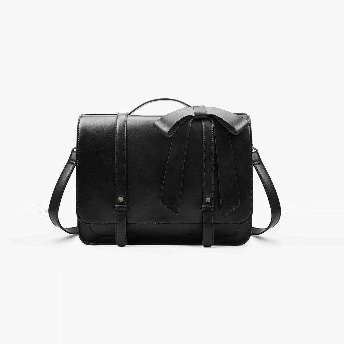 Vintage Bow Briefcase - Black - Image 3