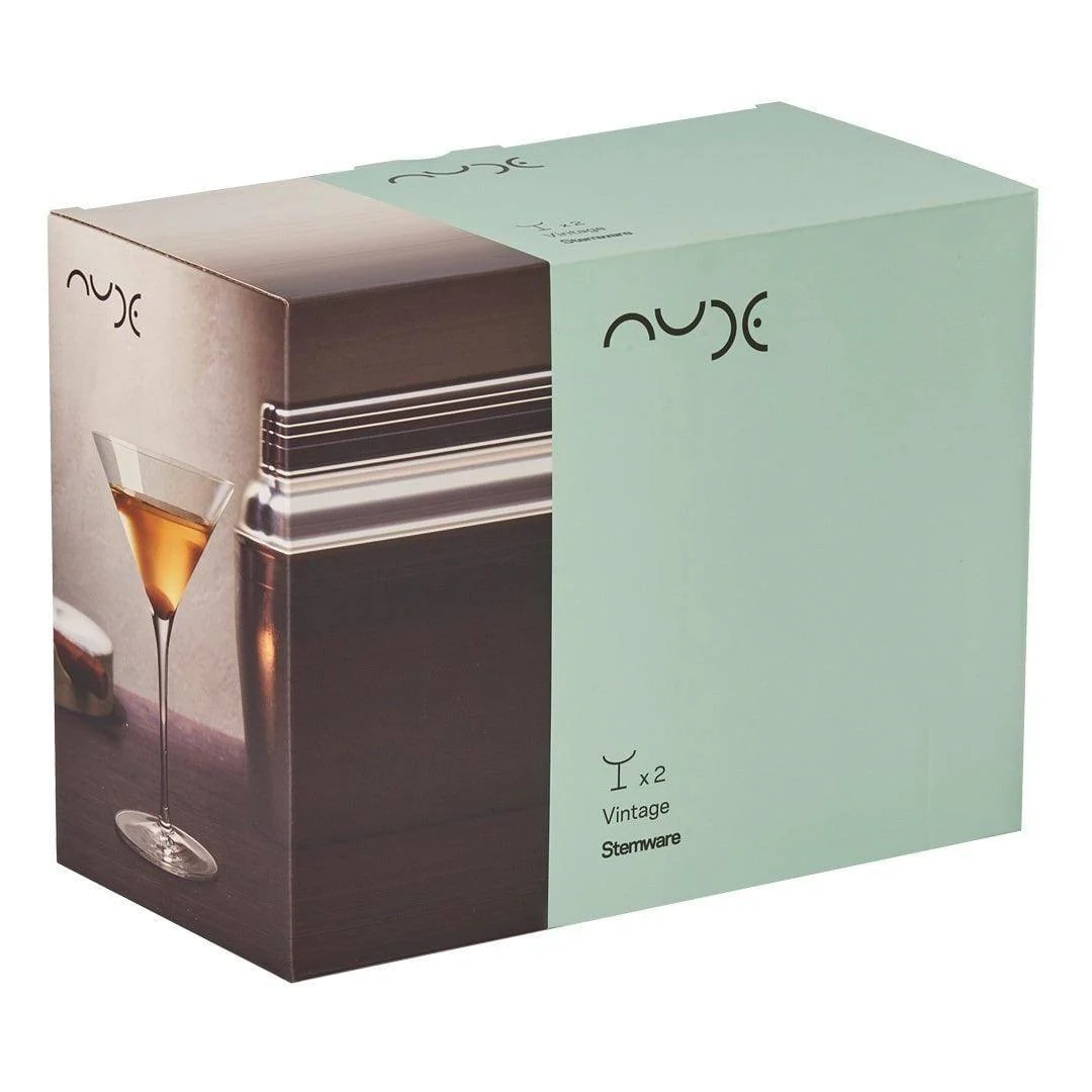 Vintage Martini Glasses 290ml, Set of 2 - Image 6