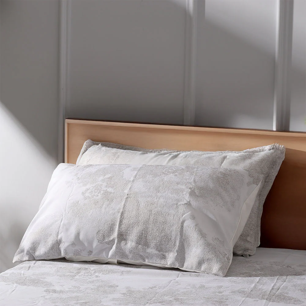 Willow Duvet Cover and Pillow Shams Set - Grey - Image 3